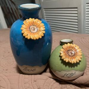 Pair of Grasslands Road Indian Summer Bud Vases